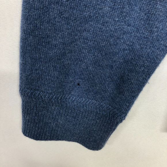 John W. Nordstrom Men 100% Cashmere Sweater Top Size Medium Blue B197 -8 - Picture 2 of 12